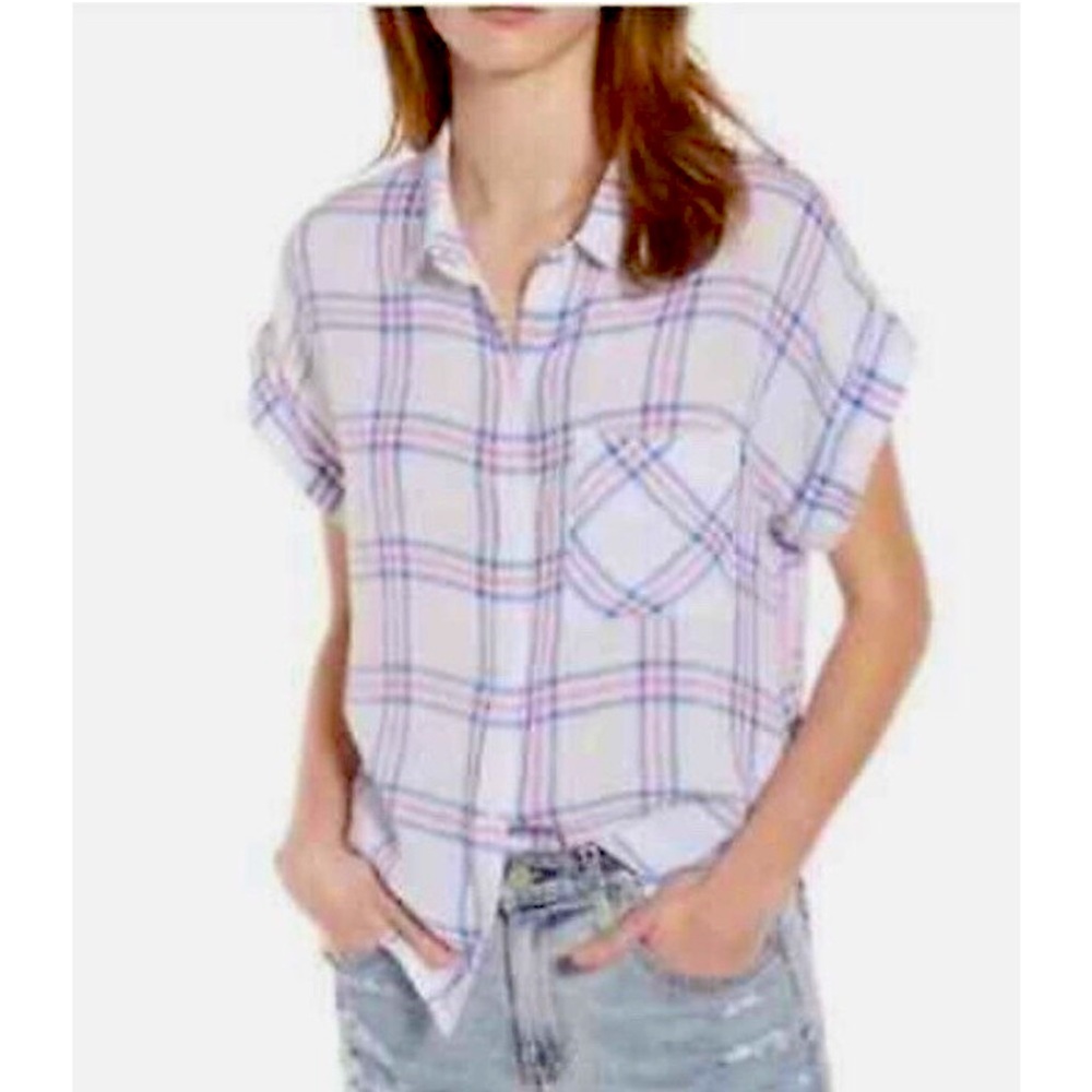 Rails Whitney Button Down Short Sleeve Shirt - Size Small